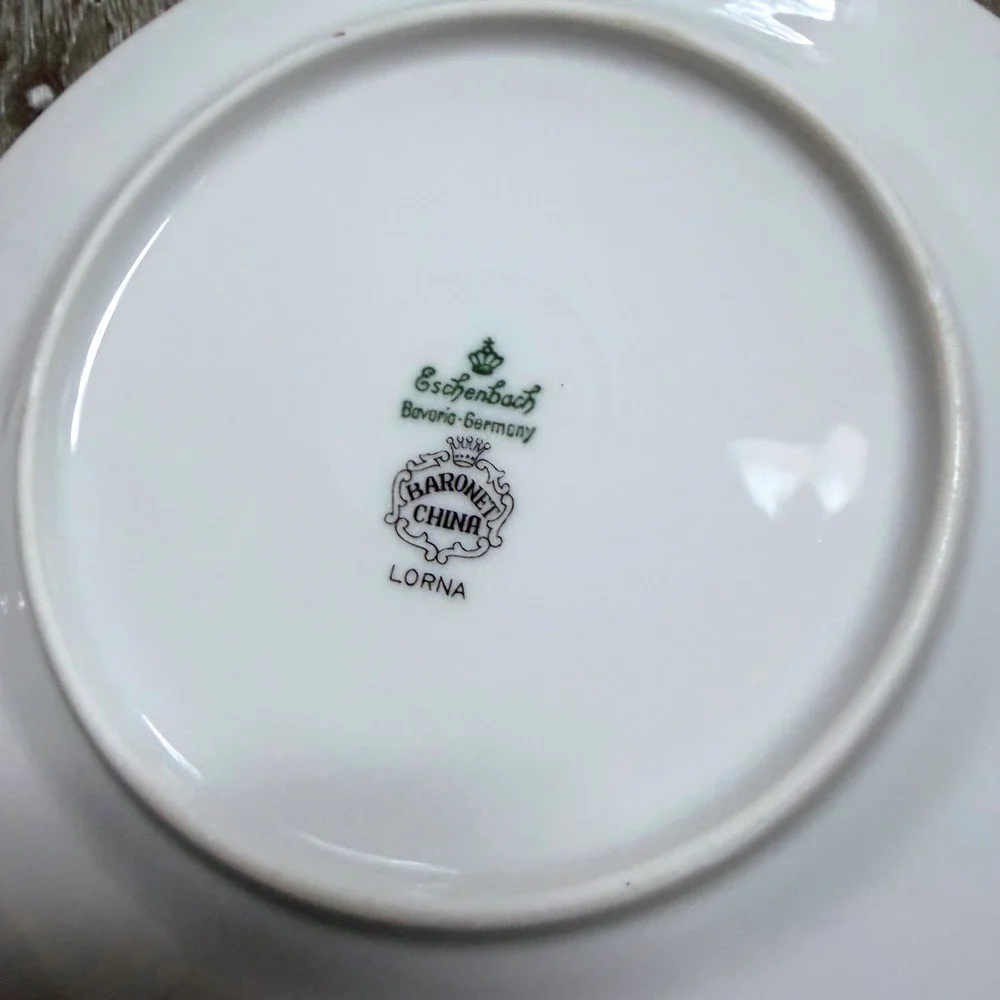 Eschenbach Baronet China Lorna Bread Butter Plates Set of 4 Bavaria Germany 6.25